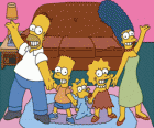 Семья Симпсонов в своем доме в городе Спрингфилд